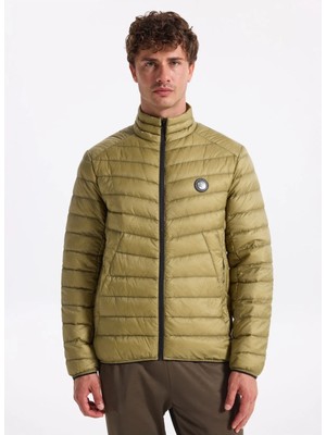 Discovery Expedition D4WM-MNT3986 Haki Baskılı Erkek Mont