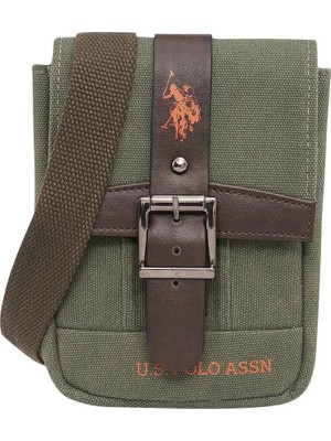 U.S. Polo Assn. 24546 Kanvas Kumaş Çapraz Çanta Telefonluk Haki