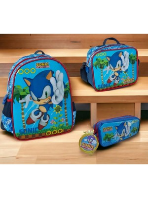 Wiggle Sonic Anaokulu Çantası-Beslenme Çantası ve Kalem Kutu