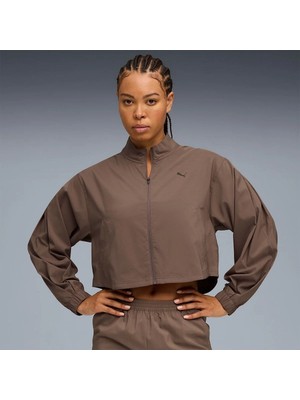 Puma Fashion Kadın Kahverengi Dik Yaka Ceket