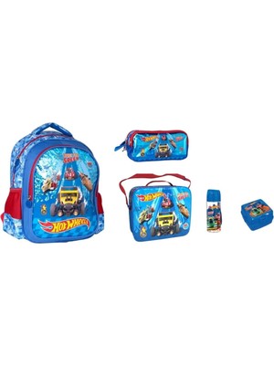 Hot Wheels Okul Çantası Seti  (5 Parça)