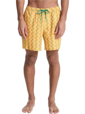 Quiksilver Stretch Printed Erkek Sarı Erkek Deniz Şortu EQYJV04217