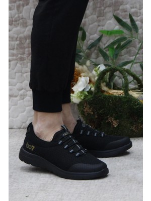 Fort B85 Siyah Rahat Esnek Sneaker Erkek Spor Ayakkabı