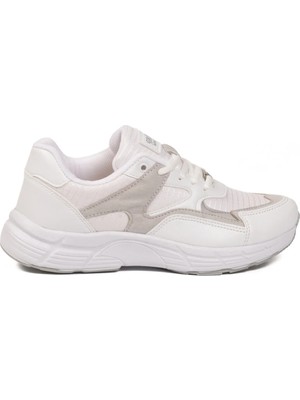 Walkway Beyaz Bağcıklı Unisex Spor Ayakkabı 304 G