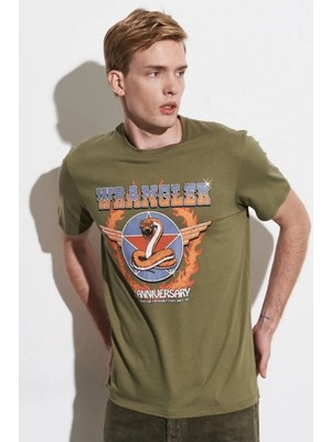 Wrangler Erkek Haki Bisiklet Yaka Tişört