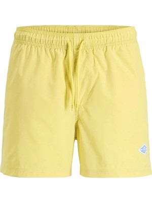 Jack & Jones Jack Jones Jpstmauı Tropıc Solıd Swım Shorts Reg Sn Erkek Sarı Deniz Şortu 12291385-22