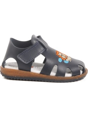 Ayakmod Lacivert Cırtlı Hafif Unisex Çocuk Sandalet 17373 B