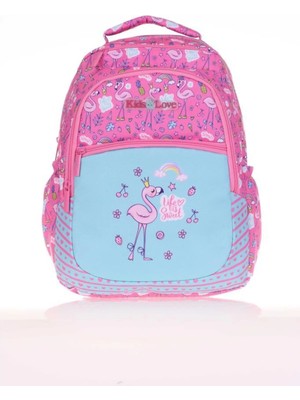 Kaukko Kids&love Sırt Çantası Paterned Flamingo L5107