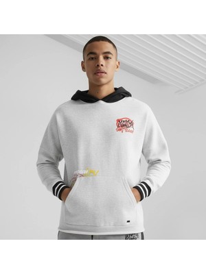 Puma Boroughs Erkek Gri Kapüşonlu Hoodie