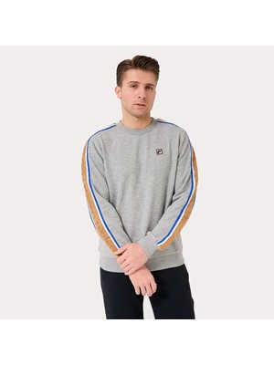 Fila Erkek Bisiklet Yaka Sweatshirt Braid Detail TM411156