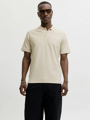 Jack & Jones Jack Jones Jjeaustın Polo Ss Noos Erkek Bej1 Tshirt 12268130-46