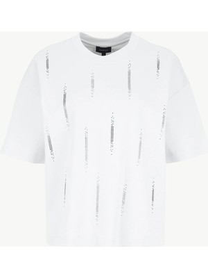 Fabrika Beyaz Kadın Loose Fit T-Shirt F6SL-TST0136