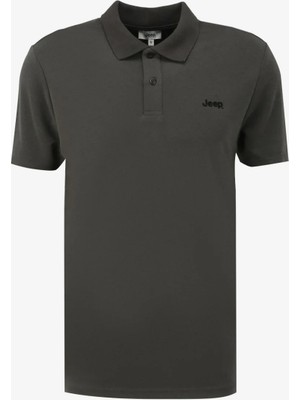 Jeep Düz Haki Erkek Polo T-Shirt C4SM-TST4503