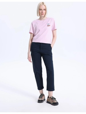 Discovery Expedition D6SL-PNT3541 Lacivert Kadın Chino Pantolon