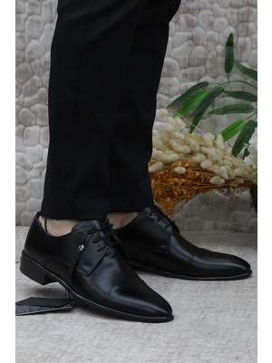 Pierre Cardin 7028 Siyah Damat Ayakkabısı Takım Ayakkabısı Erkek Klasik Ayakkabı