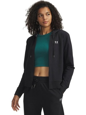 Under Armour Sport Terry Kadın Siyah Kapüşonlu Ceket