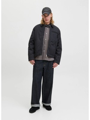 Jack & Jones Siyah Erkek Mont 12282903_JORNORREBRO Worker Jacket