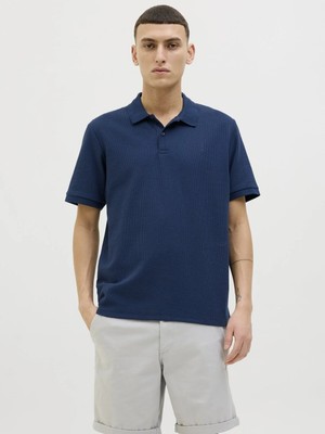 Jack & Jones Jack Jones Jjeaustın Polo Ss Noos Erkek Lacivert Tshirt 12268130-04
