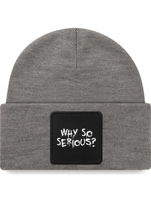 BlackBörk Why So Serious Logolu Gri Bere