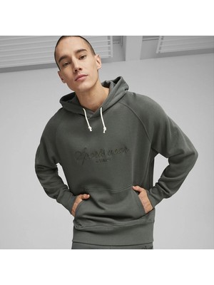 Puma Classics Erkek Gri Yuvarlak Yaka Sweatshirt