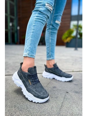 Chekich CH089 Cbt Low Top Lace Up Erkek Ayakkabı Antrasıt