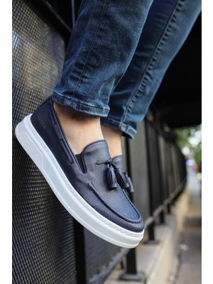 Chekich CH127 Cbt Loafer-X Erkek Ayakkabı Lacivert %100 Vegan Malzeme 42 Numara
