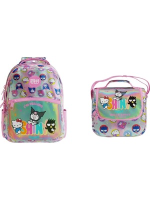 Kuromi Hello Kitty   And Friends Okul Çantası ve Beslenme Çantası