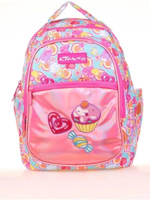 Kaukko Kids Sırt Çantası Aynalı Nakışlı Sweet L5139