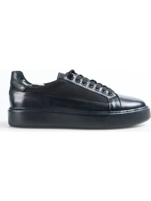 Fabrika Siyah Erkek Deri - Kumaş Sneaker Seka-Darren