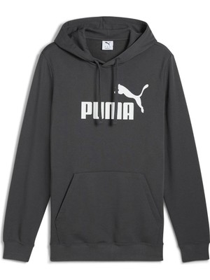 Puma Ess No. 1 Logo Hoodie Tr Gri Erkek Sweatshirt