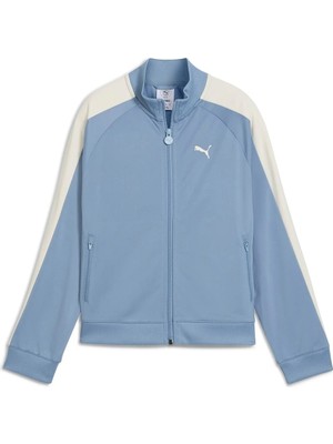 Puma T7 Always On Çocuk Mavi Dik Yaka Ceket