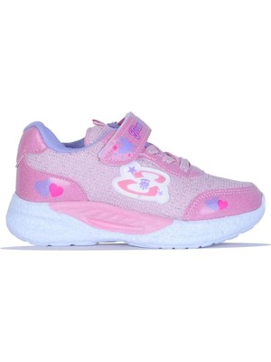 Ayakcenter 125 Toom Pembe Simli Kız Çocuk Spor Ayakkabı