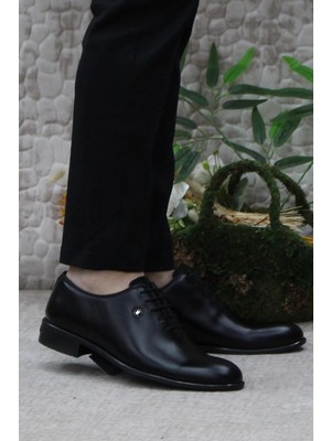 Pierre Cardin 7059 Siyah Açma Damat Ayakkabısı Takım Ayakkabısı Erkek Ayakkabı