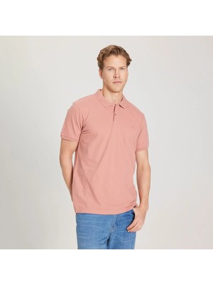 Wrangler Erkek Pembe Polo Yaka Tişört