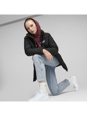 Puma Ess+ Padded Kadın Uzun Mont Siyah 67536401 Rahat Hareket Özgürlüğü ile XS Beden