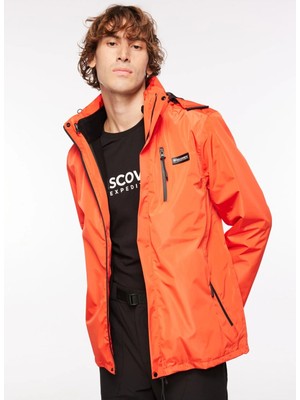 Discovery Expedition Turuncu Erkek Kapüşon Yaka Standart Fit Mont D3WM-MNT14