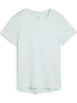 Puma Tad Essentials Crew Kadın Mavi Yuvarlak Yaka Tişört