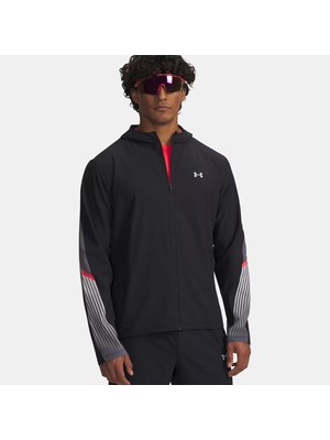 Under Armour Velociti Storm Hooded Erkek Siyah Kapüşonlu Ceket