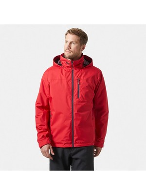 Helly Hansen Crew Hooded Midlayer 2 Erkek Kırmızı Kapüşonlu Mont
