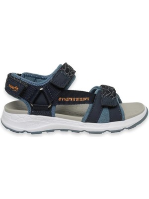 Superfit 000580-F Criss Cross Mavi Çocuk Sandalet
