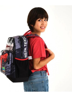 Coral High Büyük Boy Okul Sırt Çantası Anime Araba 23747