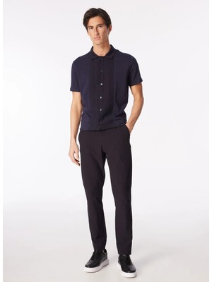 Fabrika Lacivert Erkek Bağlamalı Basic  Bi Strech Chino Pantolon F4SM-PNT 0320