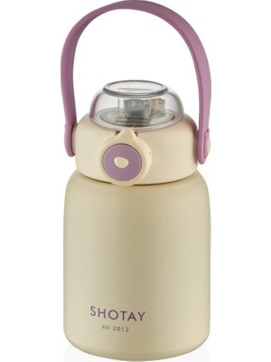 Shotay Çelik Termos Çocuk 500ML Krem