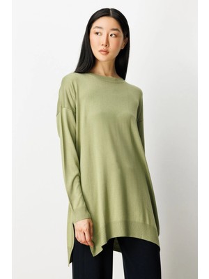 ON Kadın Salaş Verev Tunik 65316 Kiwi