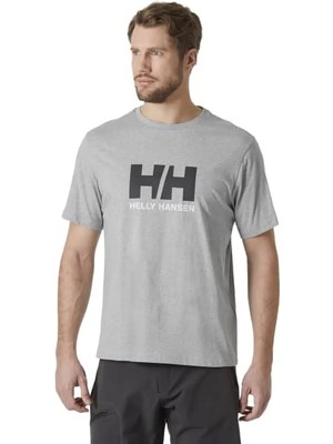 Helly Hansen Hh Logo T-Shırt 3.0 Erkek Gri Tshirt HHA.54596-HHA.949