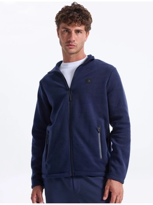 Discovery Expedition D5WM-SWT3301 Lacivert Dik Yaka Basic Düz Erkek Polar Sweatshırt