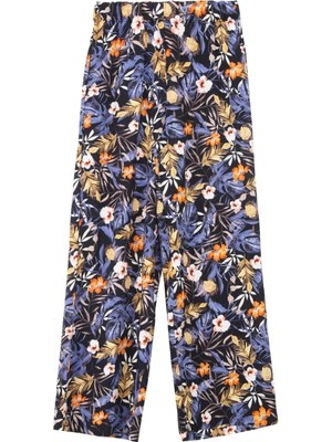 People By Fabrika Lastikli Bel Classic Fit Çok Renkli Kadın Pantolon SPBL4SL-PNT5059