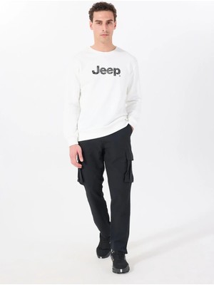 Jeep Lastikli Bel Düz Paça Standart Siyah Erkek Pantolon J4SM-PNT7204