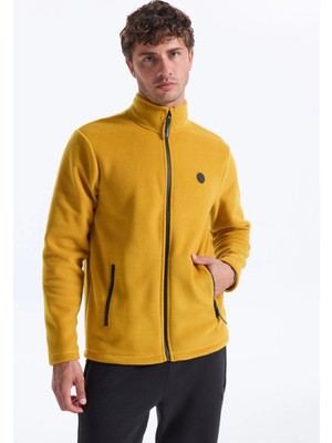 Discovery Expedition D5WM-SWT3301 Hardal Dik Yaka Basic Düz Erkek Polar Sweatshırt