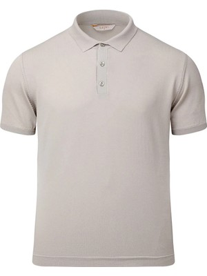 Hatemoğlu Vizon Regular Fit Polo Yaka Rayon Tişört